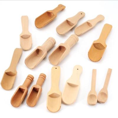 China Best Viable Selling Natural Mini Salt Measuring Wooden Scoop Tea Wooden Spoon for sale