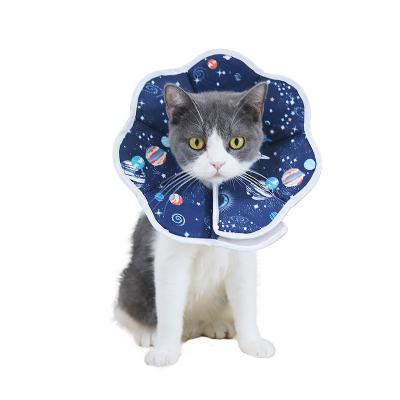 China Stocked Newcomers Pet Elizabeth Foldable Cat Head Cover Dog Collar Anti-scratch Neck Protective Collars for sale