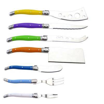 China Good Viable Selling Flatware Sets Classic Kitchen Knife Set Ring Handle Cheese Knife for sale