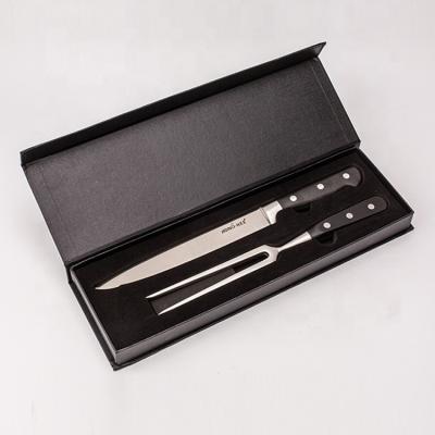 China Viable Clearance Knife Sets Kitchen Cutting Foods Gift Box Color Box Meat Fork Carving Knife Set Offered for sale