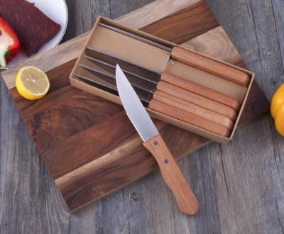 China Viable Low Price Metal Kitchen Knives Steak Knife Stocked Set for sale