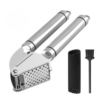 China Best Sustainable Customized Restaurant Fruit Vegetable Tools Stainless Steel Garlic Press for sale