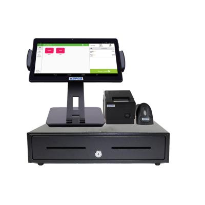 China Newest 10 inch POS Cash Register POS System with Cash Drawer HS-ST01D 32G Printer, Scanner and SSD for sale