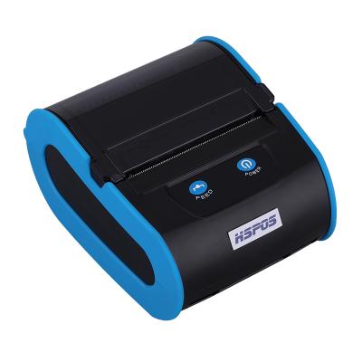 China Black and White Blue Color 3inch 80mm Thermal Label Printer BT Barcode Printer Handheld Mini Barcode Printer Black and White for sale