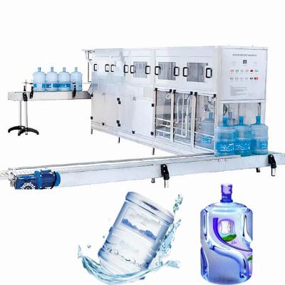 China Long Life Hot Sale Automatic Five Gallon Barrel Water Cleaning And Filling Machine for sale