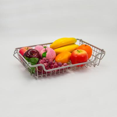 China OEM Sustainable Wholesale Fruit Food Storage Kitchen Metal Stackable Wire Basket for sale