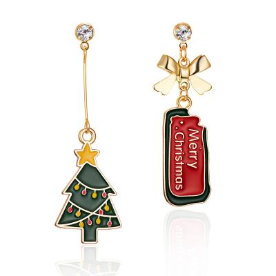 China Wholesale Custom Classic Alloy Trendy Women's Christmas Tree Stud Earrings TRENDY for sale