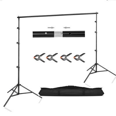 China 2.6x3M Photography Equipment Backdrop Support System Photo Studio Kit Aluminum Accessories for Background Video Support with Carry Bag for sale