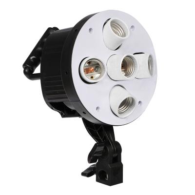 China Photo Visual Studio 5 in 1 E27 Socket Lamp Bulb Light Head Holder for Photography Continuous Lighting DT-50 for sale