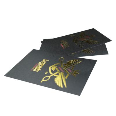 China Business Gift 2022 New Gold Foil Design Black Card Red Business Cards Printing Online Service for sale