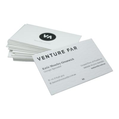 China High End Business Gift Office Low Moq Letterpress Printing Embossed Cotton Paper Thick Business Cards for sale