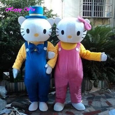 China Hot Promotion Gift Hellokitty Plush Character Costume, Funny Cartoon Hellokitty Mascot Costume for sale