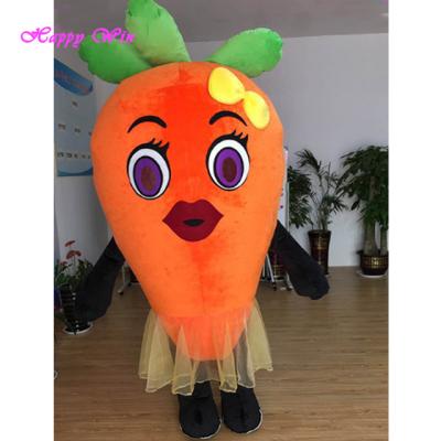 China promotion activity/advertisement customized brave man plush carrot inflatable mascot costume advertise carrot walking costumes for sale for sale