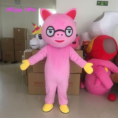 China The Gift Lovely Pink Pig Costume Adult Mascot Customized Sexy Adult Pig Mascot Costume for sale