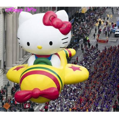 China Giant inflatable kitty kitty model hello kitty product promotion advertising flying hello cartoon for sale for sale