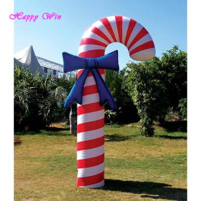 China Competitive Price Promotion Products Inflatable Christmas Decoration Cane Giant Inflatable Candy Cane For Sale for sale