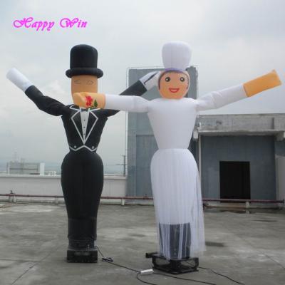 China Outdoor Promotion Married Couples Inflatable Air Dancer, Air Dancer For Wedding, Wedding Decoration Sky Dancer for sale