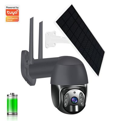 China Wireless Camera 4g 3g Sim Card Slot Cct Solar Wifi 4g 2mp Night Vision Ptz Dome Camera Solar Power With Solar Panel BE-CCTV for sale