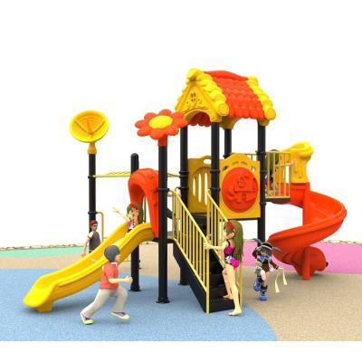 China Plastic Commercial Outdoor Kids Slide And Swing Set Plastic Playground For Sale for sale