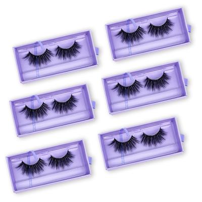 China Long False Mink Eyelashes Natural Wholesale Silk Eyelash Custom Seller Packaging for sale