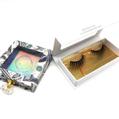 China Natural Soft Faux Mink Lashes Private Label Faux Mink Eyelashes for sale