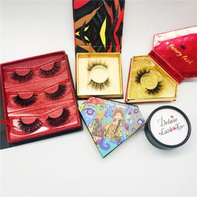 China Recyclable High End Custom Eyelash Packaging Private Label Packing Box for sale