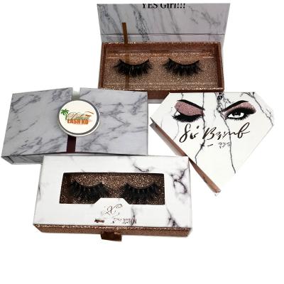 China Recyclable Wholesale 100% Real Mink Lashes Private Label Eyelashes Customize Lash Boxes for sale