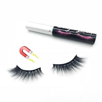 China Natural Soft Magnetic False Mink Eyelashes Set Magnetic Mink Eyelash for sale