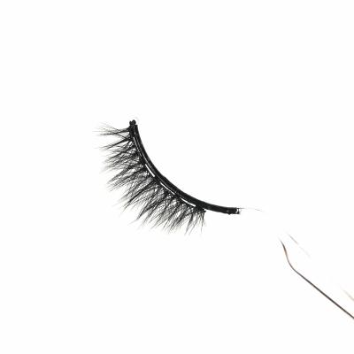 China New Popular 2019 Natural Soft Faux Mink Magnetic Eyelash Magnetic Eye Liner Lashes for sale