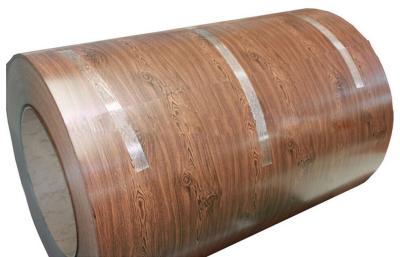 China Full Hard HB PPGI Wooden Color Coated Steel Coil Construction Materials for sale