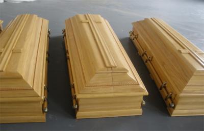 China Portugal style coffin , high gloss lacquer paulownia wooden coffins for sale