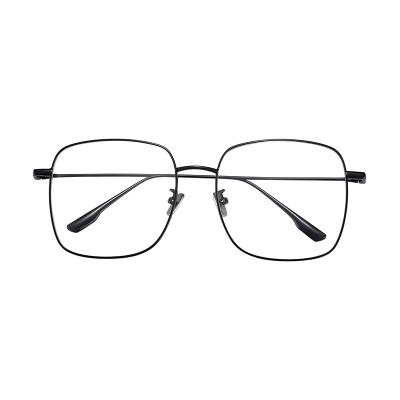 China Square Big Square Optical Glasses Frame Oversized Unisex Good Quality Metal Eye Glasses Frames for sale