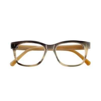 China Vintage Unisex High Quality Horn Glasses Frame For Men Women for sale