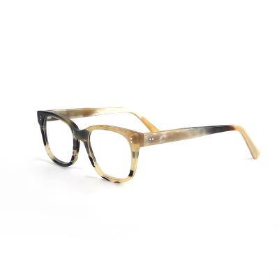 China Retro Natural Buffalo Horn Monocle Frame Glasses for sale