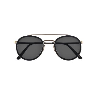 China High Quality Fashion Acetate Sunglasses Double Bridge Sunglasses for sale