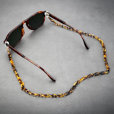 China Retro Non-slip Accessories Lanyard Eye Glasses Chain Mate Blue Fashion Chain High Quality Acetate Glass for sale