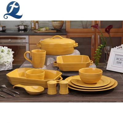 China Viable Wholesale Restaurant Party Decoration Dinnerware Factory Price Ceramic Tableware Sets for sale