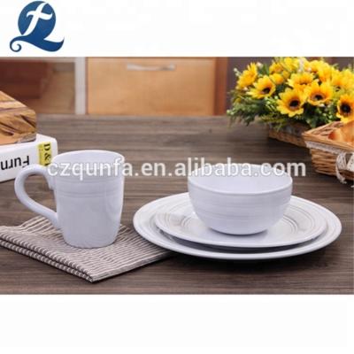 China Sustainable Wholesale Cheap Stoneware Dinnerware Set Dinnerware For Office And House for sale