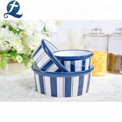 China Factory direct sale viable ceramic food container dog bowl for sale