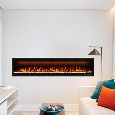 China 13 colors Luxstar 74 inch sfeerhaard Heater Wall Mounted Electric Fireplace wholesale with overheating protection electric heater for sale