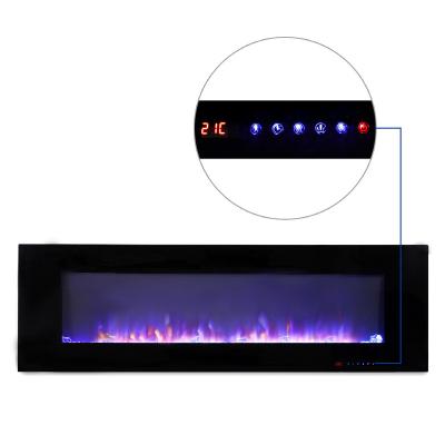 China Commercial high quality Luxstar electric wall mount fire place with 3d touch screen panel blaze electric fireplace for wholesale for sale