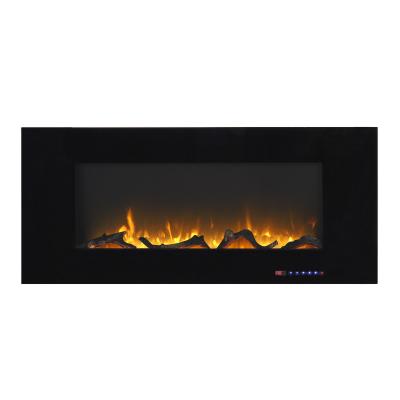 China Fashionable Appearance 42 Inch Real Modern Luxury Wall Mounted Electric Flame Fireplace Heaters Decor for sale