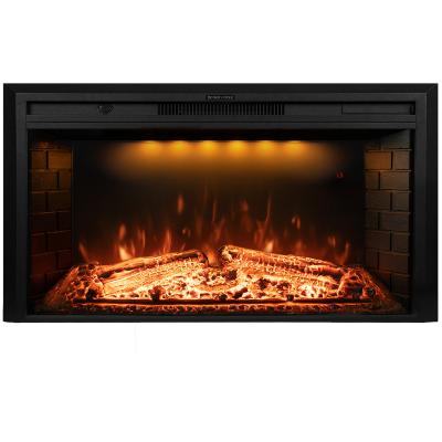 China Hotel Luxstar 33 Inch Classic Insert Led Fireplace Heaters Electric Indoor Household Realistic Flames and Sound of Burning for sale