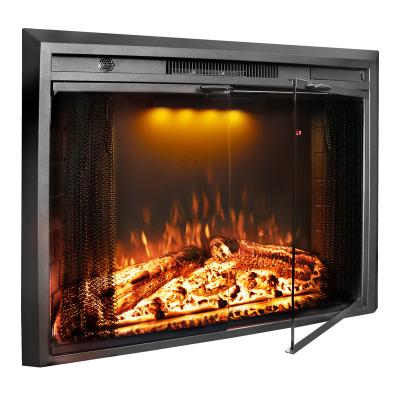 China Real Log Luxstar 26 Inch LED Screen Three Colors Log Insert Flame Insert Electric Fireplace With Light Timer Top Led Remote Control Indoor for sale