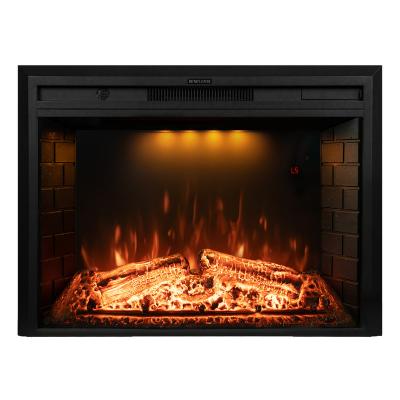 China Hotel Luxstar 33 Inch Insert Fireplace Heaters With Fire Crackling Healthy Remote Control Indoor Household Household for sale