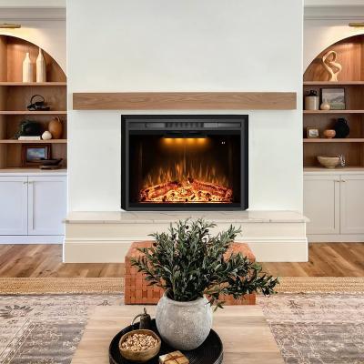 China Hotel Luxstar 33 Inch Fireplace Insert Electric Home Heaters With Remote Control Adjustable Flame And Light Colors Top Fire Place for sale