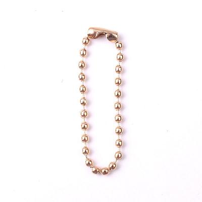 China Simple DIY Jewelry Accessories Environmental Friendly Plated Metal Bead Chain Can Be Used For Luggage And Clothing for sale