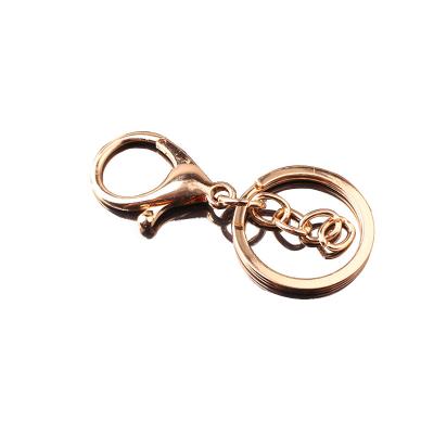 China Wholesale Custom Four-Link Chain Lobster Clasp Metal Key Chain Factory Accessories Fashional Souvenir Gifts DIY Three-Piece Set for sale