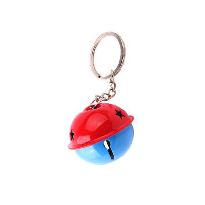 China Fashionable.Popular.Ladies Children's Jewelry Accessories Car Bag Key Chain Creative Cute Circle Pendant 4 DIY Bell Decoration Gift Two Color Small for sale