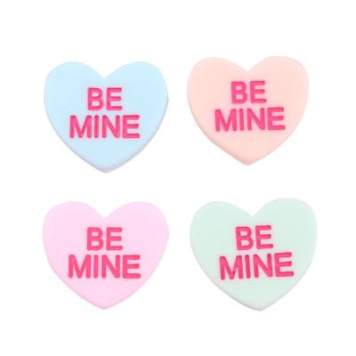 China Fashionable.Popular.Ladies DIY mobile phone case hair accessories decoration resin peach heart cute piece of new simulation material creative English letters for sale